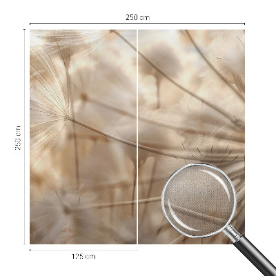 Papel mural texturado decorativo Dientes de león sutiles