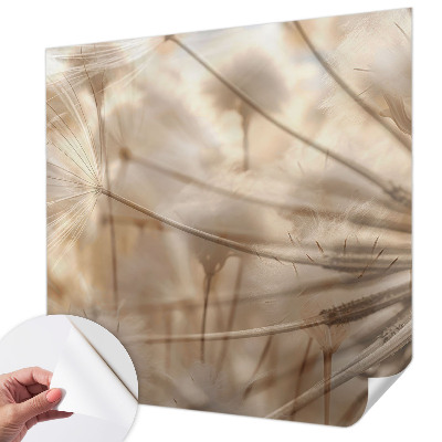 Papel mural texturado decorativo Dientes de león sutiles