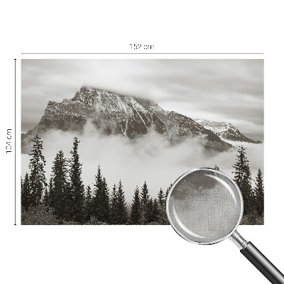 Papel mural con patrón decorativo paisaje de montaña