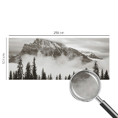 Papel mural con patrón decorativo paisaje de montaña