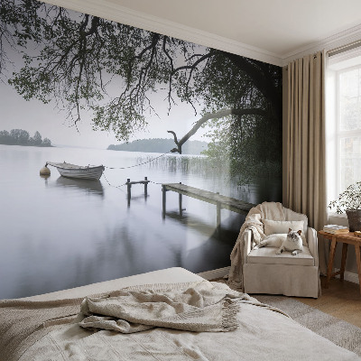 Papel mural texturado decorativo Un lago tranquilo