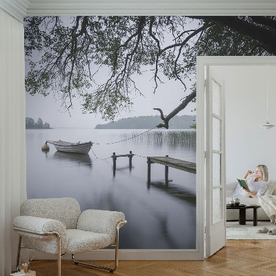 Papel mural texturado decorativo Un lago tranquilo