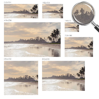 Mural de pared con estampado hermoso Mañana en la playa