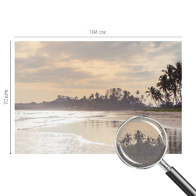 Mural de pared con estampado hermoso Mañana en la playa