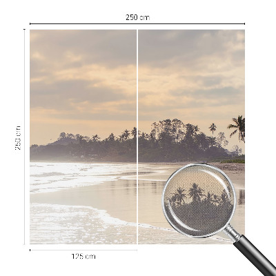 Mural de pared con estampado hermoso Mañana en la playa