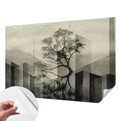Mural de pared con estampado hermoso con diseño elegante