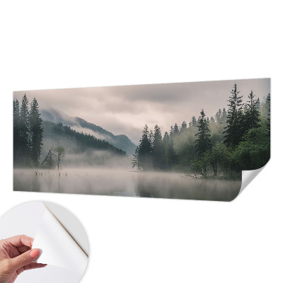 Papel mural con patrón decorativo con diseño de lago atmosférico