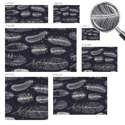 Papel mural texturado decorativo Plumas sutiles