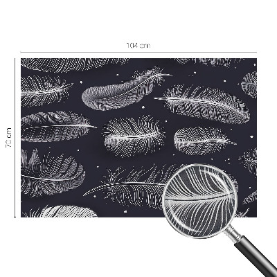 Papel mural texturado decorativo Plumas sutiles
