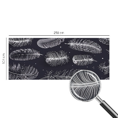 Papel mural texturado decorativo Plumas sutiles