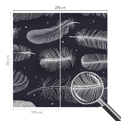 Papel mural texturado decorativo Plumas sutiles
