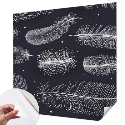 Papel mural texturado decorativo Plumas sutiles