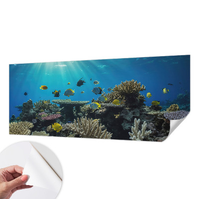 Papel mural con patrón decorativo con motivo de mundo submarino