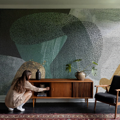 Papel mural con patrón decorativo Geometría abstracta