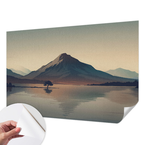 Papel mural texturado decorativo paisaje de montaña