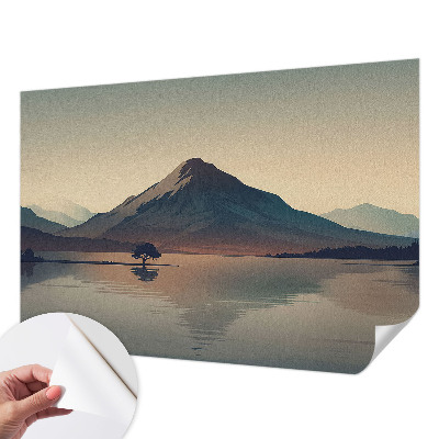Papel mural texturado decorativo paisaje de montaña