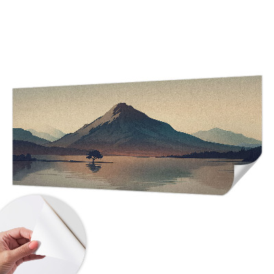 Papel mural texturado decorativo paisaje de montaña