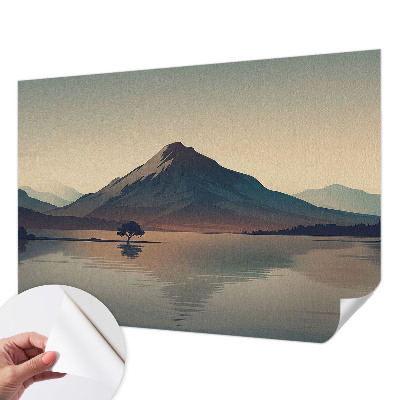 Papel mural texturado decorativo paisaje de montaña