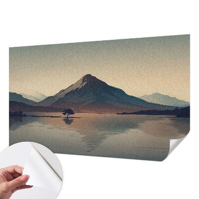 Papel mural texturado decorativo paisaje de montaña