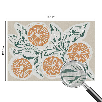 Mural de pared con estampado hermoso con patrones de frutas