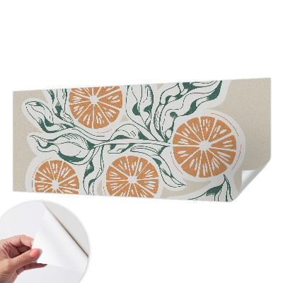 Mural de pared con estampado hermoso con patrones de frutas