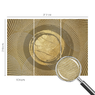 Papel mural con patrón decorativo Líneas radiantes
