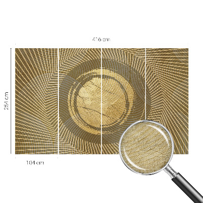 Papel mural con patrón decorativo Líneas radiantes
