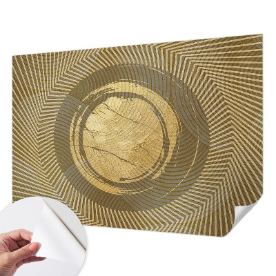 Papel mural con patrón decorativo Líneas radiantes