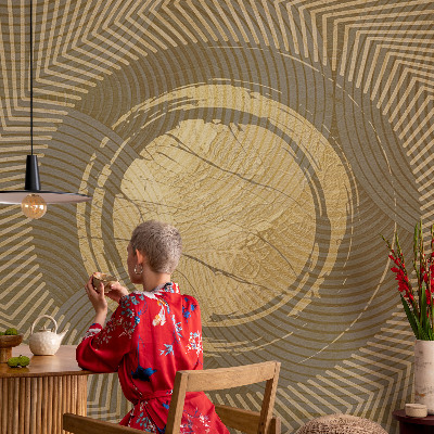 Papel mural con patrón decorativo Líneas radiantes