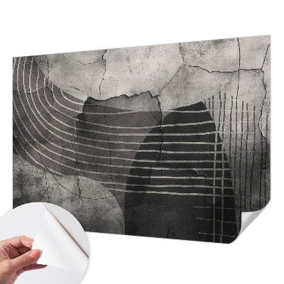 Mural de pared con estampado hermoso Líneas abstractas