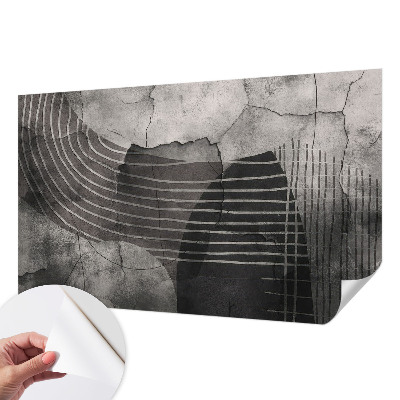 Mural de pared con estampado hermoso Líneas abstractas