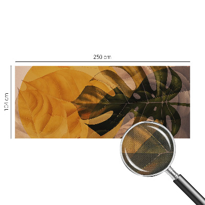 Mural de pared con estampado hermoso Hojas abstractas