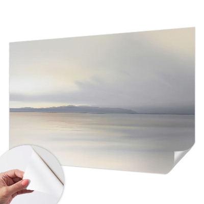Papel mural texturado decorativo con un paisaje armonioso como motivo