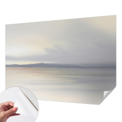 Papel mural texturado decorativo con un paisaje armonioso como motivo