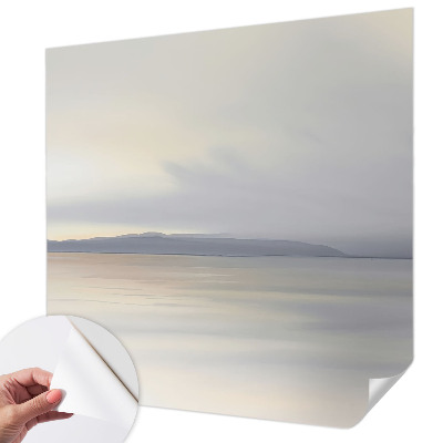 Papel mural texturado decorativo con un paisaje armonioso como motivo
