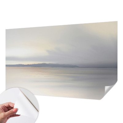 Papel mural texturado decorativo con un paisaje armonioso como motivo