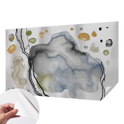 Papel mural texturado decorativo Acuarela abstracta