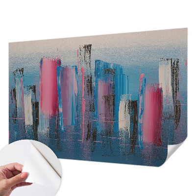 Mural de pared con estampado hermoso rayas abstractas