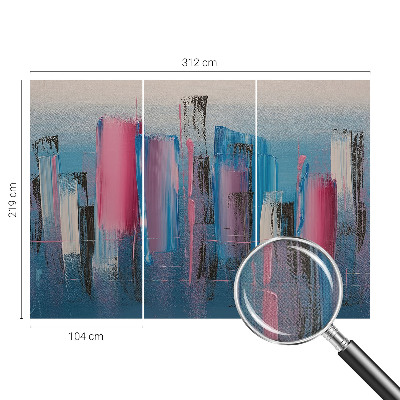 Mural de pared con estampado hermoso rayas abstractas