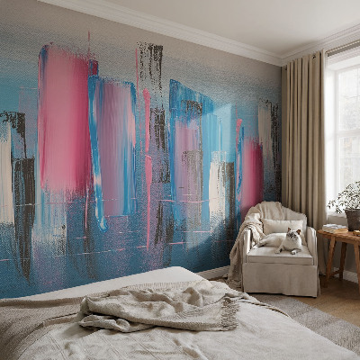 Mural de pared con estampado hermoso rayas abstractas