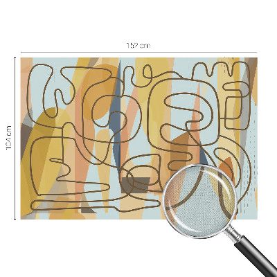 Papel mural texturado decorativo Formas abstractas