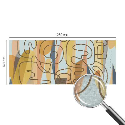 Papel mural texturado decorativo Formas abstractas