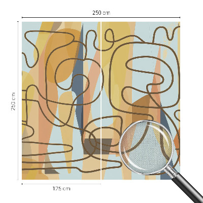 Papel mural texturado decorativo Formas abstractas