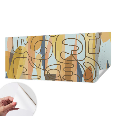 Papel mural texturado decorativo Formas abstractas