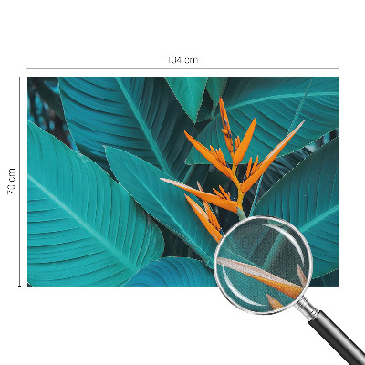 Fotomural decorativo para cabecero de cama Flores frondosas