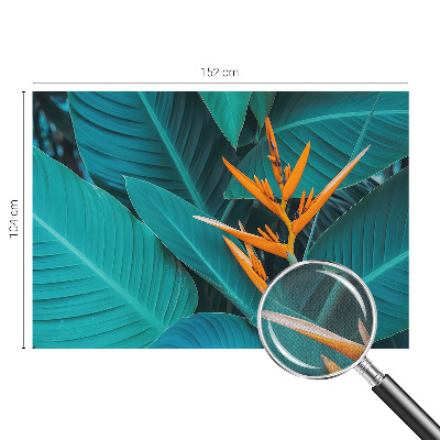 Fotomural decorativo para cabecero de cama con un diseño de flores frondosas
