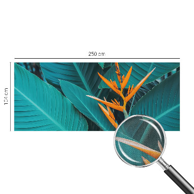 Fotomural decorativo para cabecero de cama Flores frondosas