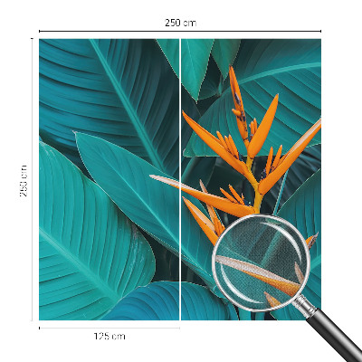 Fotomural decorativo para cabecero de cama Flores frondosas