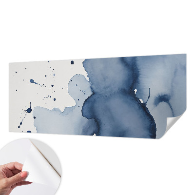 Papel mural con patrón decorativo salpicaduras azul marino