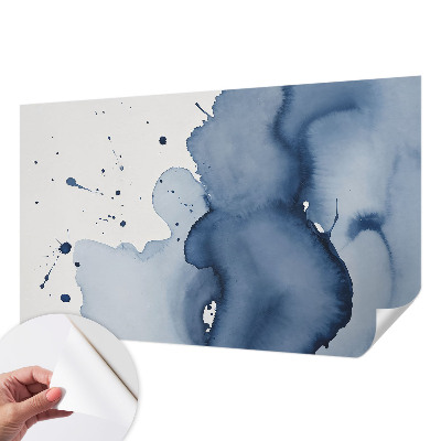 Papel mural con patrón decorativo salpicaduras azul marino